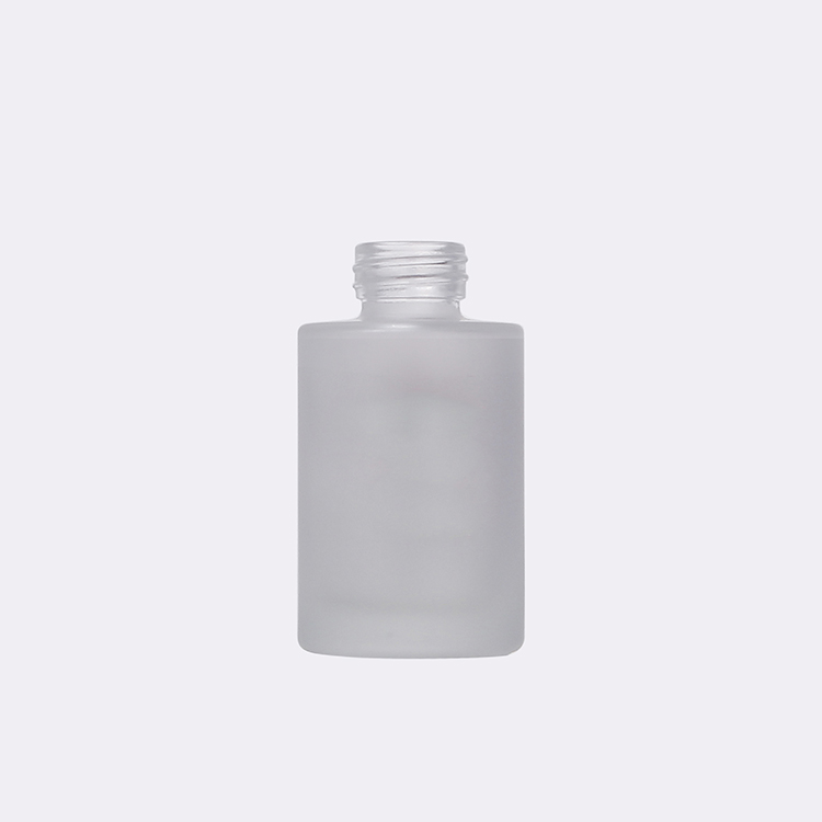 20ml 30ml Clear Glass Bottle Press Essential Oil Bottles Glass Dropper Cosmetic Container With Silver Gold Cap