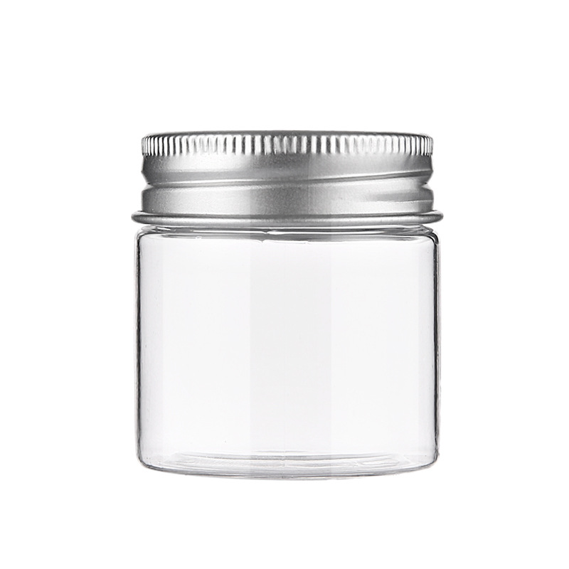 20ml 30ml Plastic PET Cosmetic Jar for Cream With Aluminum Cap Hair Gel PlasticJar