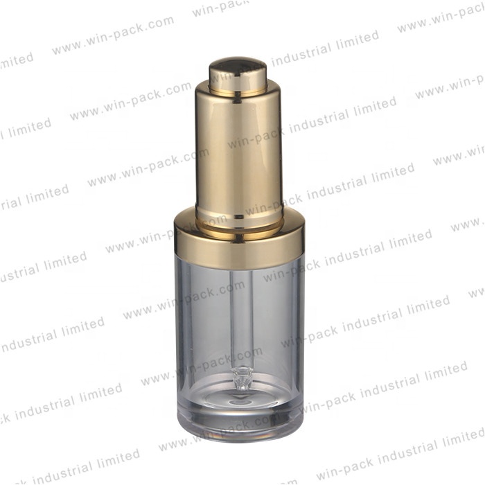 20ml 30ml Winpack Hot Sale acrylic Lotion Cosmetic Bottle gradient gold Acrylic with aluminum Pump