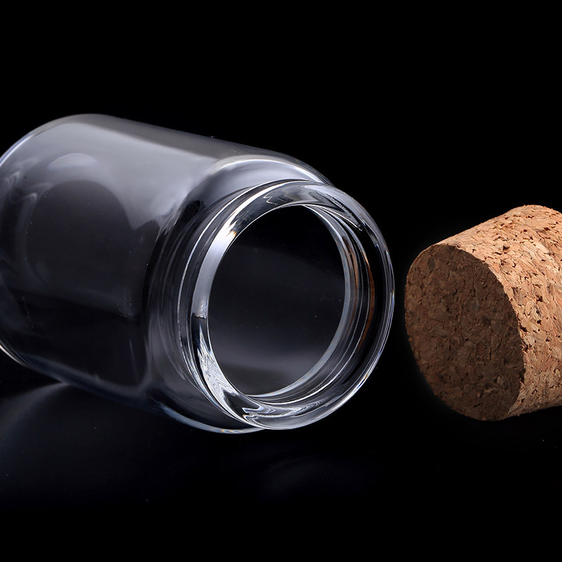20ml Clear perfume glass message wishing manufacture cosmetic jar and bottles with cork top