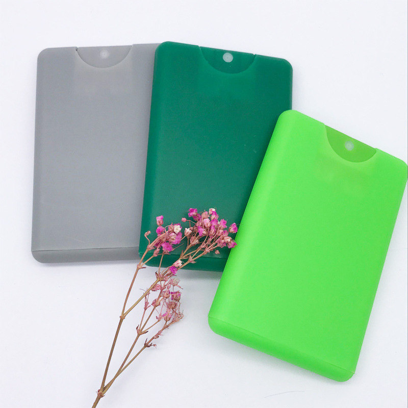20ml Credit Card Shape Flat pPastic PP Pocket Perfume Bottle
