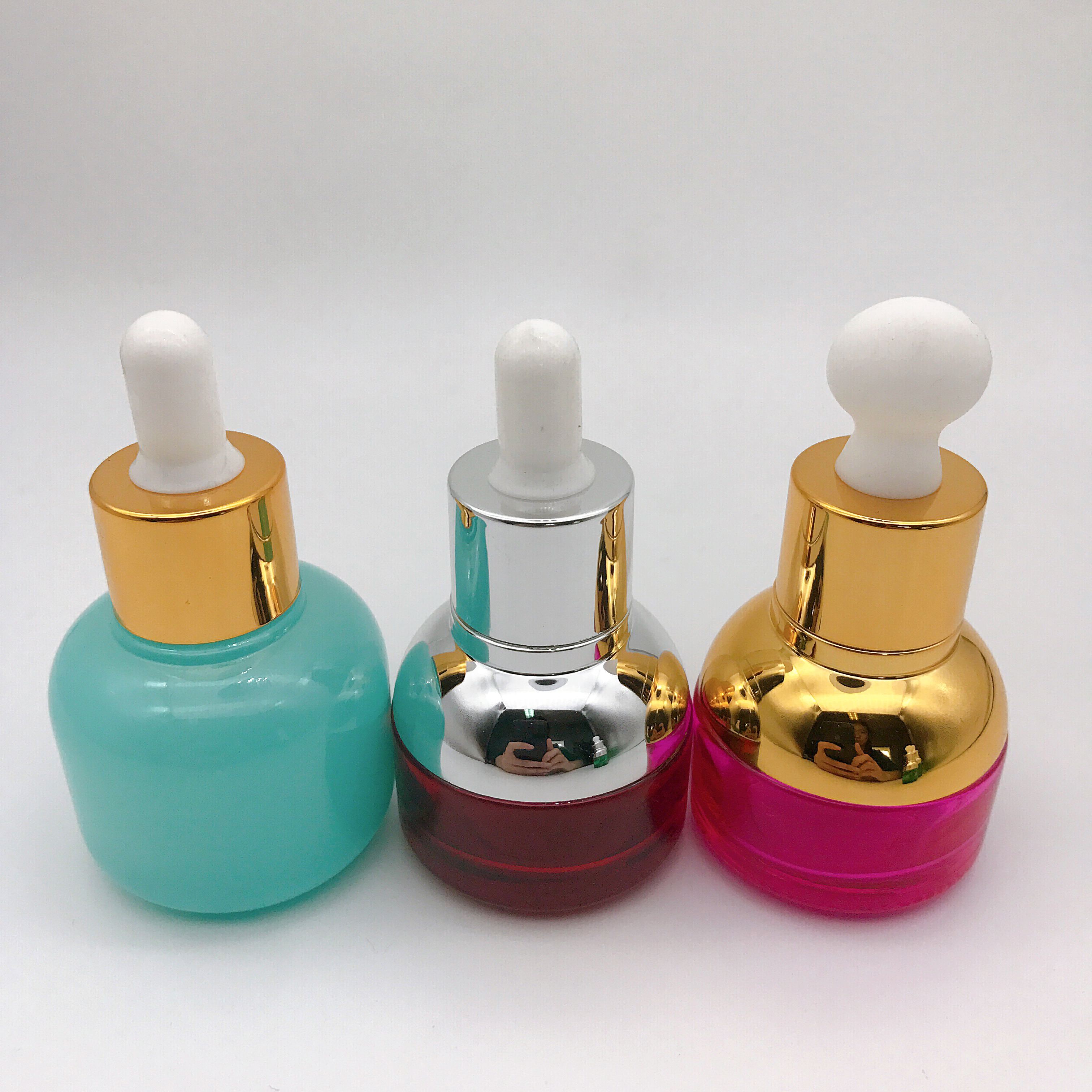 20ml High Grade Glass Bottle Green Essential Oil Dropper