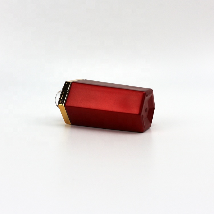 20ml High-end red glass perfume lotion bottle with transparent cap