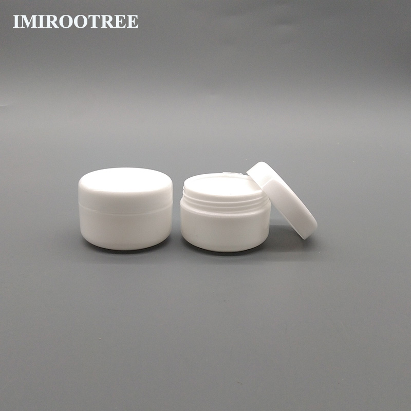 20ml PP cream Jar boxes 20g Empty Plastic Cosmetic Container Small Sample Makeup Sub-bottling With Screw Caps