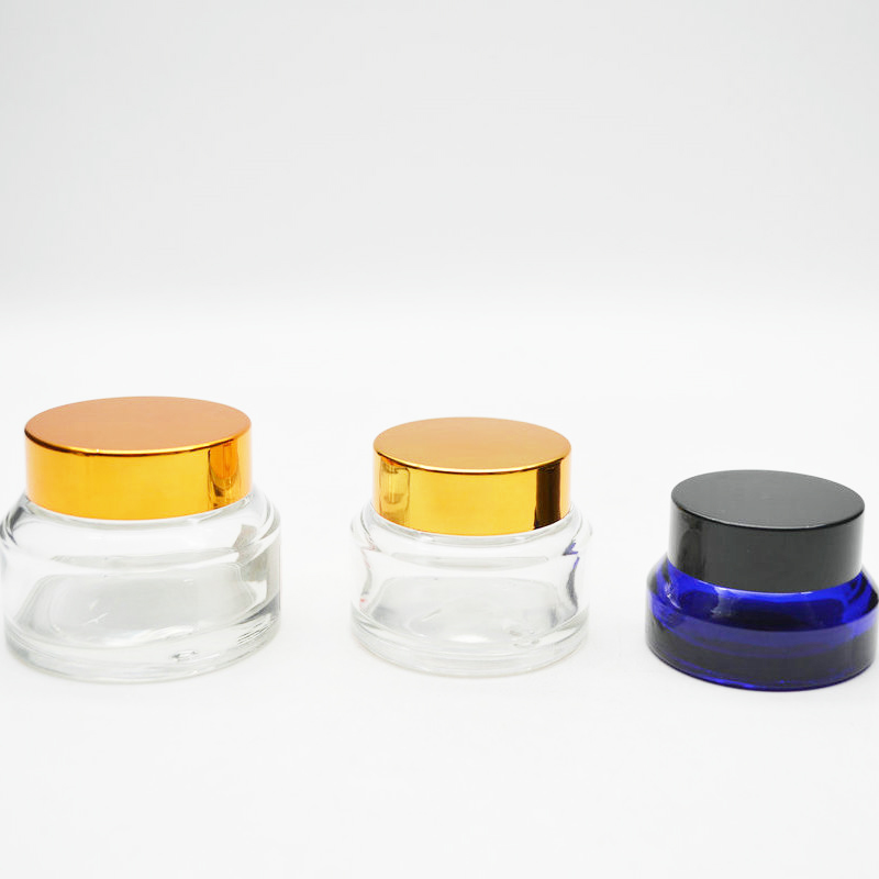 20ml Round Royal Glass Cosmetic Packaging Face Eye Cream Jar