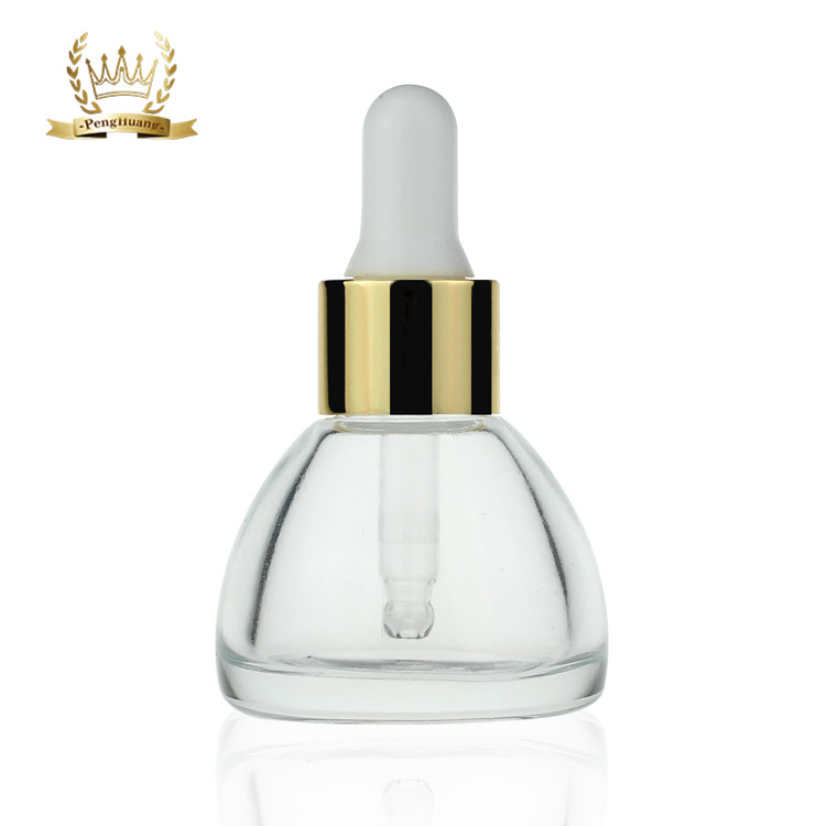 20ml Thick Wall Glass Fancy Serum Dropper Bottle Cosmetic Face Serum Packaging Bottle Cosmetic Oil Glass Bottle