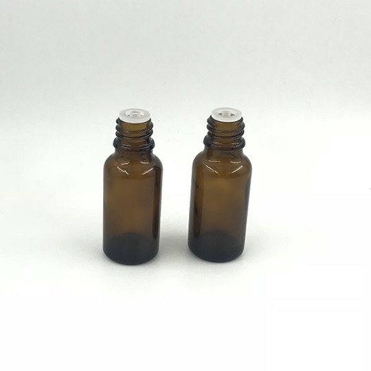 20ml amber essential oil glass bottle with tamper proof cap
