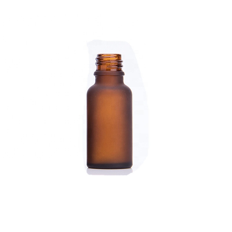 20ml amber frosted oil dropper glass bottle glass cosmetic oil bottles