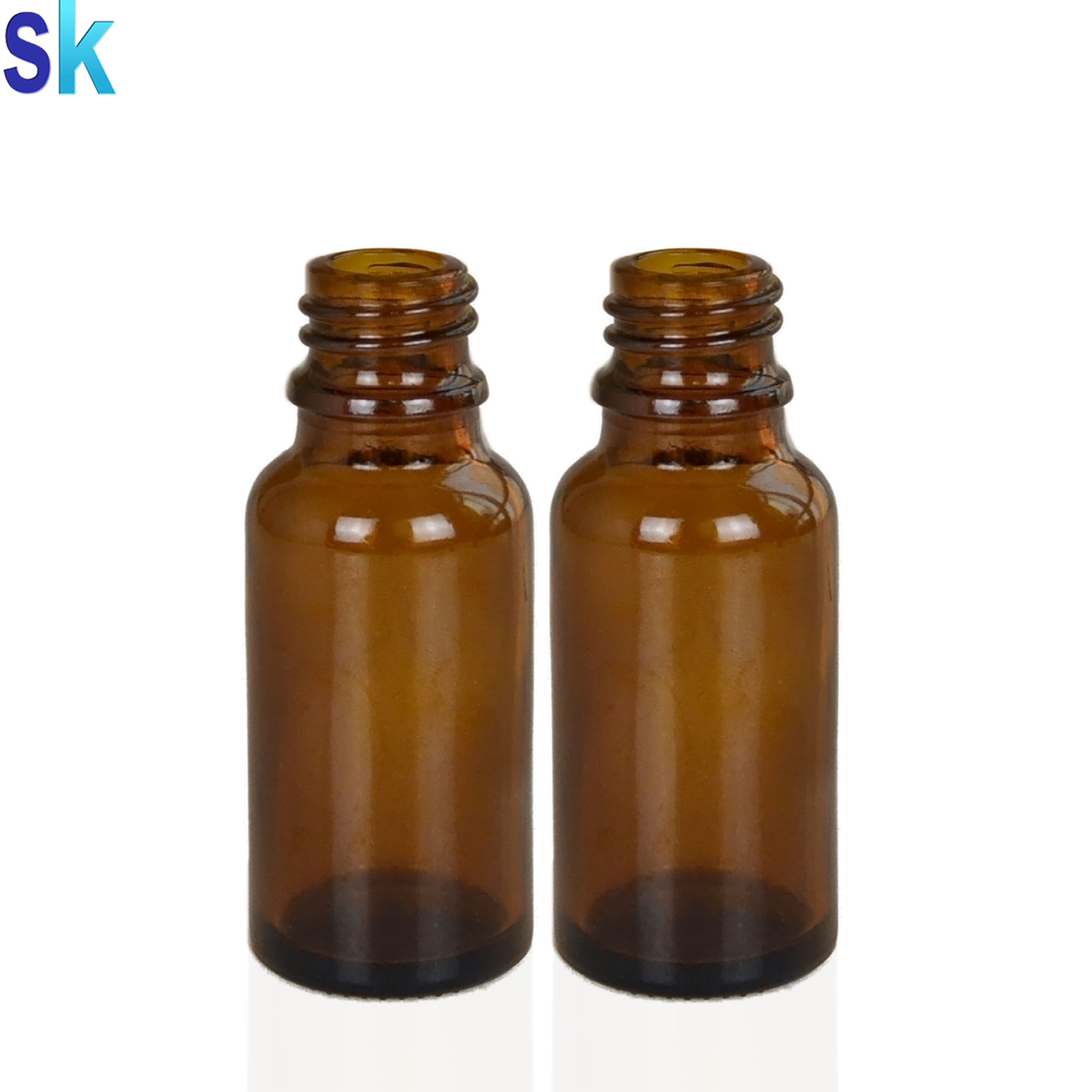 20ml amber glass pipet dropper bottles