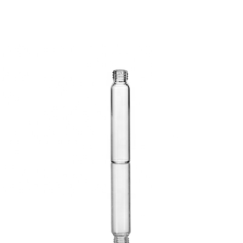 20ml clear screwed glass vial customized printing logo cosmetic bottle