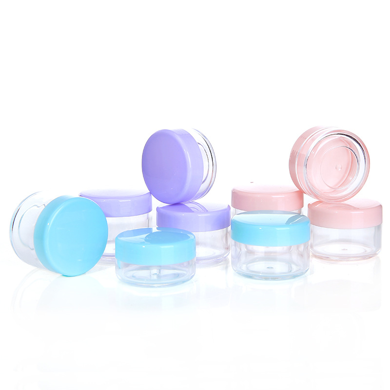 20ml colorful plastic lid skin care cream jar 20g cosmetic powder storage container jar empty makeup foundation bottle jar