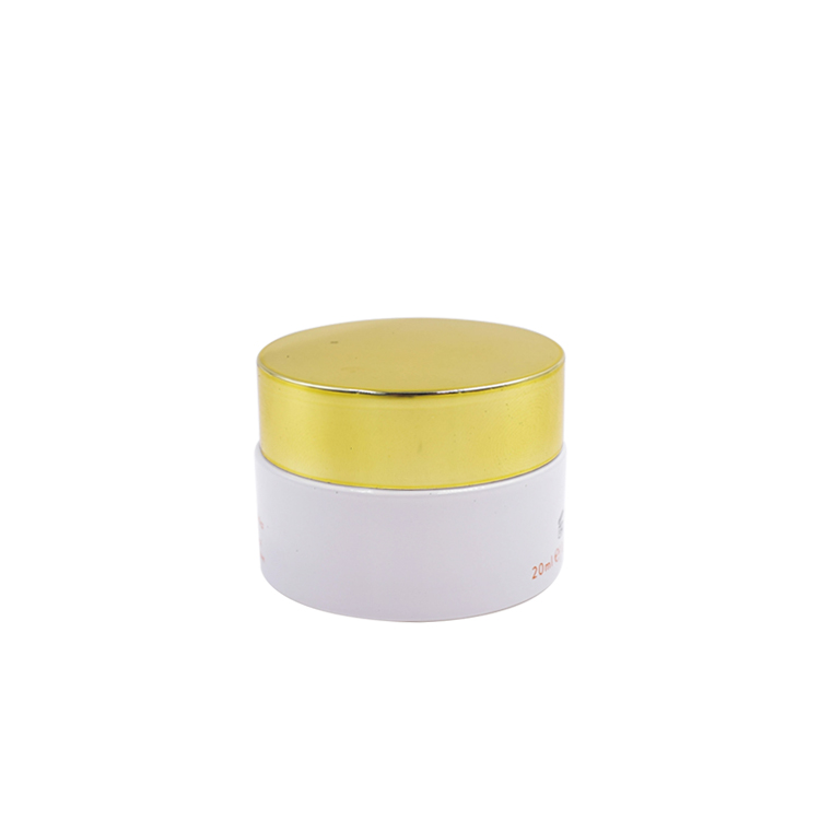 20ml cosmetic glass jar 30ml 50ml matte white jar with lid