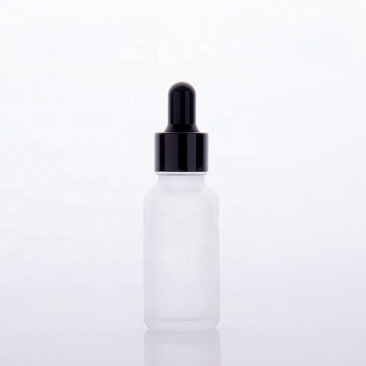 20ml frosted white essential oil bottle 20ml glass dropper bottles cosmetic container