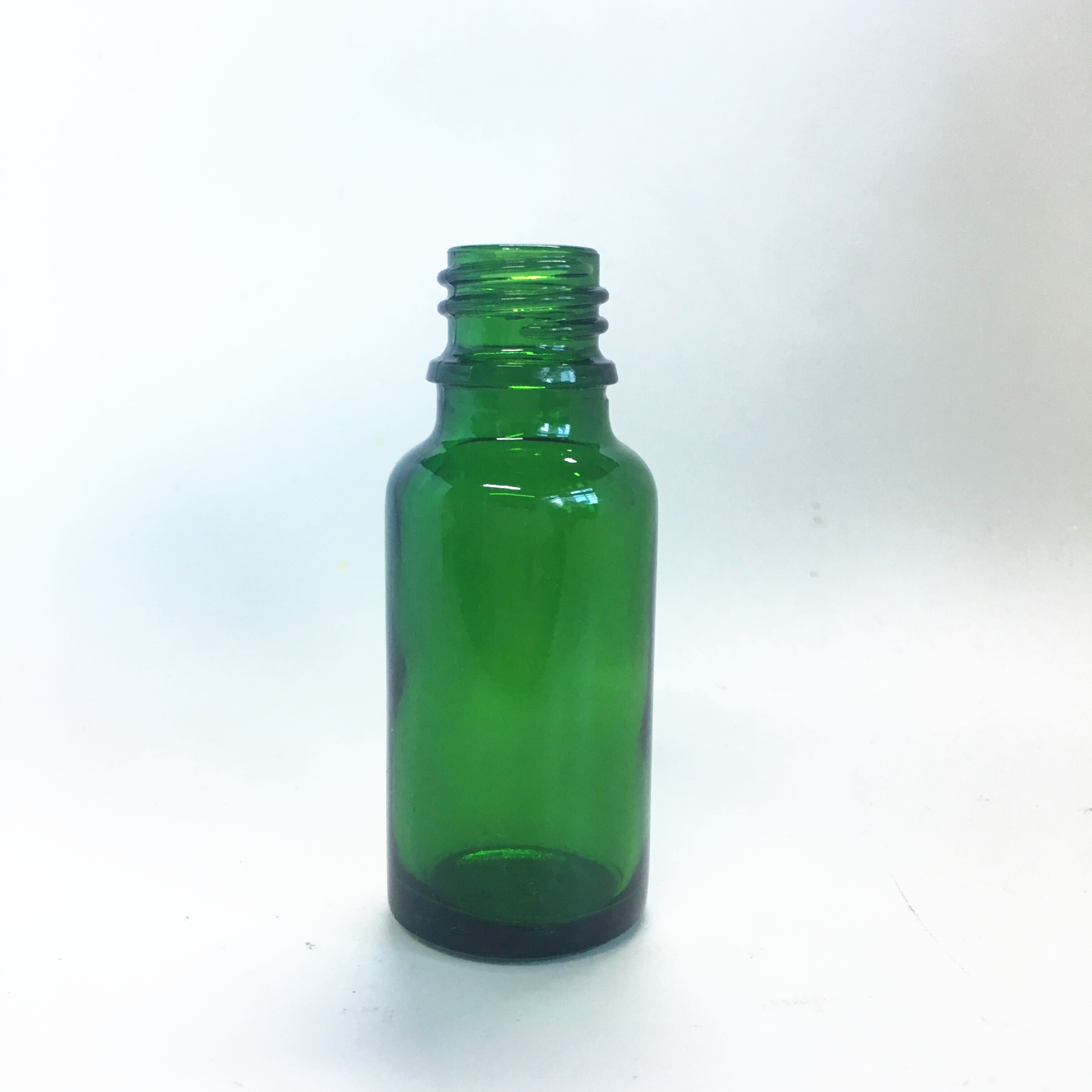 20ml green Round Glass Hair Oil Essential Oil Dropper Bottle Serum Bottle