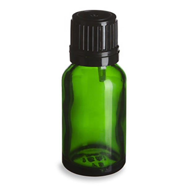 20ml green Round Glass Hair Oil Essential Oil Dropper Bottle Serum Bottle