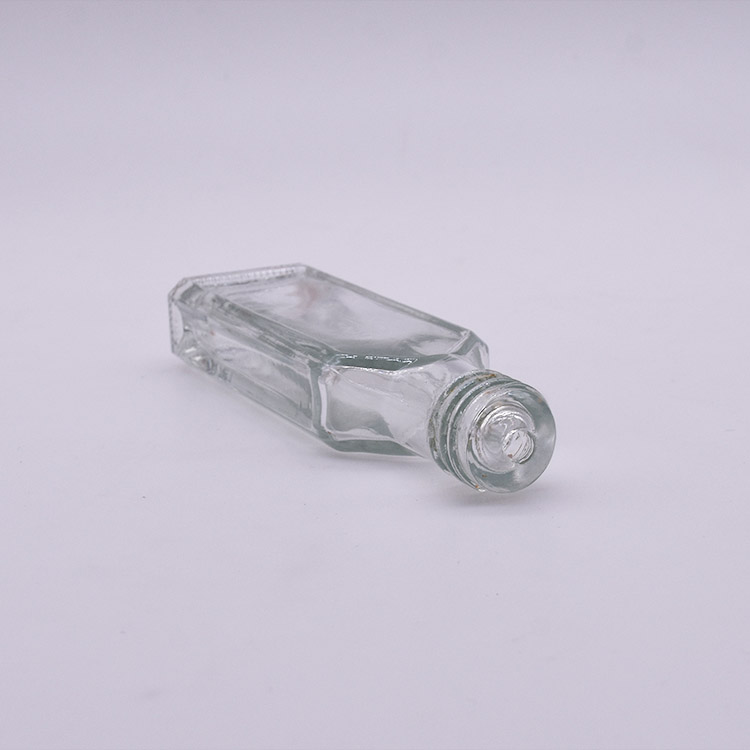 20ml mini flat safflower oil medicated Oil small mouth glass bottle with cap