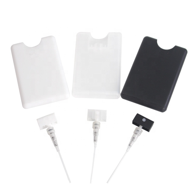 20ml pocket perfume card spray bottle plastic hand sanitizer spray bottle