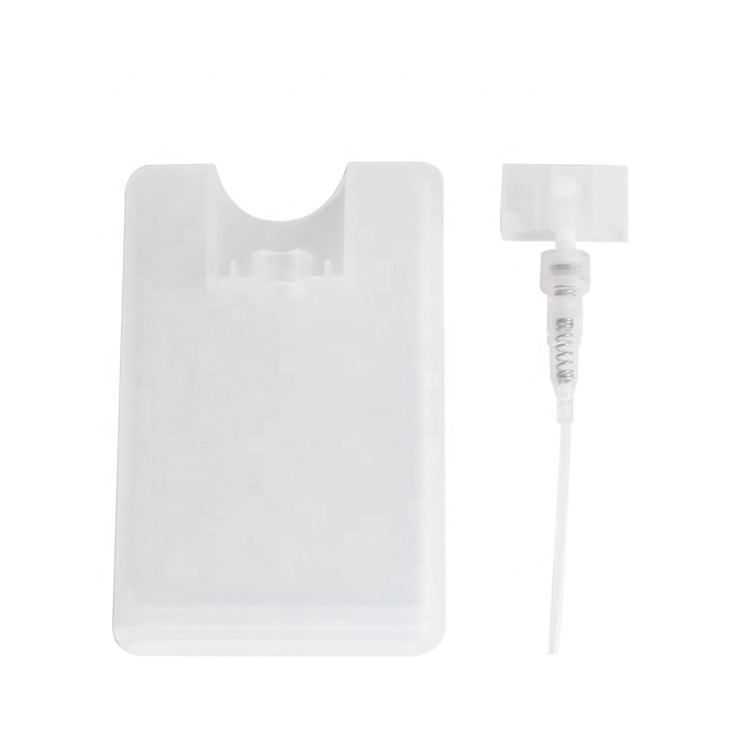 20ml pocket perfume card spray bottle plastic hand sanitizer spray bottle
