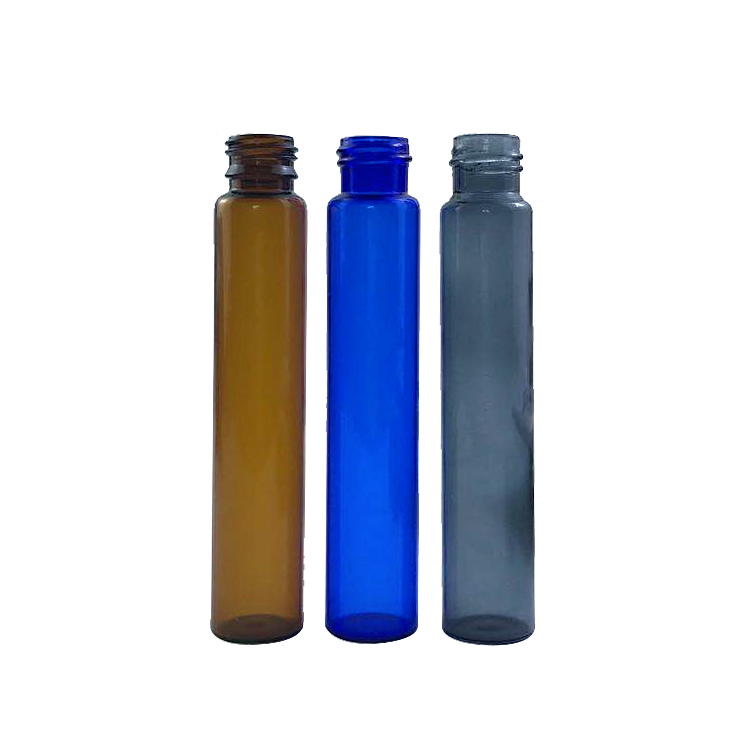 22*115 printed black glass tube with child resistant cap custom printing