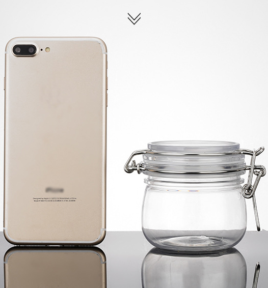 220ml PET seal port thicker cosmetic container food jar powder can in stock face cream empty PET jars no leakage