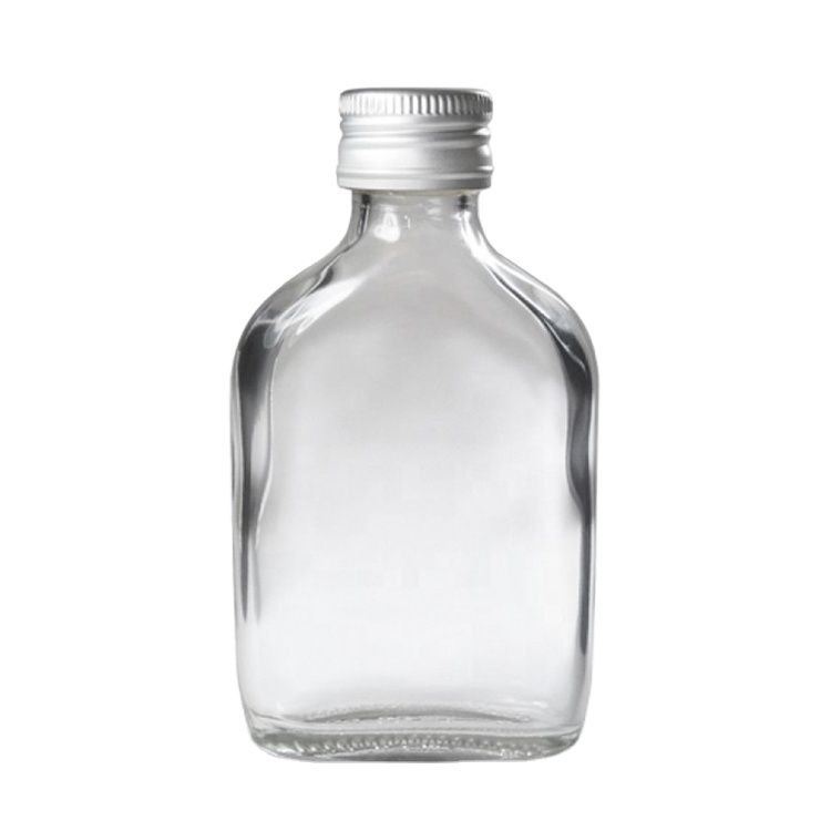 22mm Neck 50ML Flask Miniature Glass Bottle For Whisky Gin Vodka Gift Set