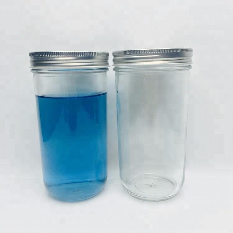 22oz 620ml Tall glass ice cold drinking mason jars beverage jar