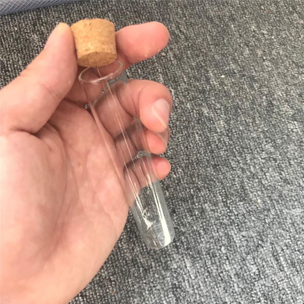 22x120mm 30ml Empty Glass Transparent Clear Bottles With Cork Stopper Glass Vials Jars Storage Bottles Test Tube Jars