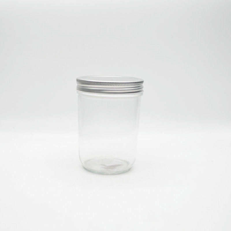 230ml  Round Clear Honey/Hot Sauce/Jam / Coffee beans Glass Jar with Golden Cover