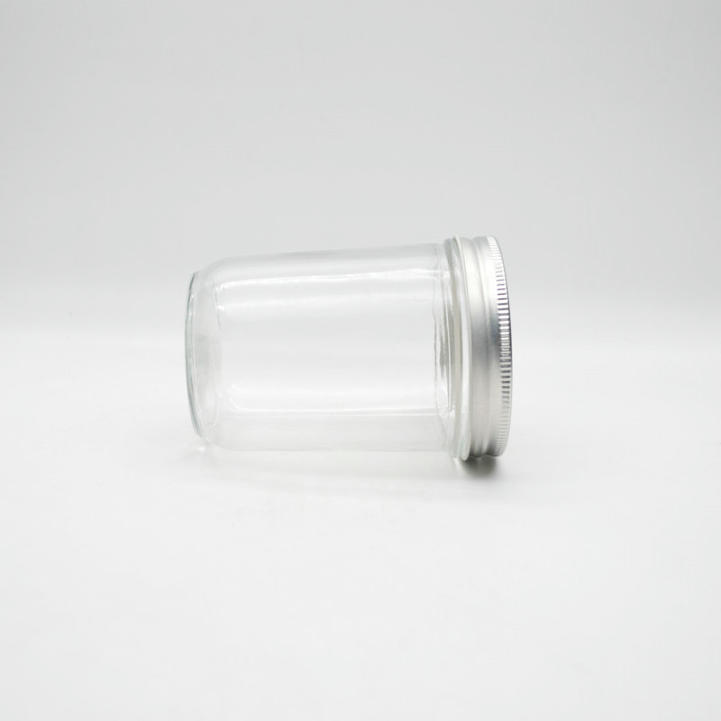 230ml Round Clear Honey/Hot Sauce/Jam / Coffee beans Glass Jar with Golden Cover