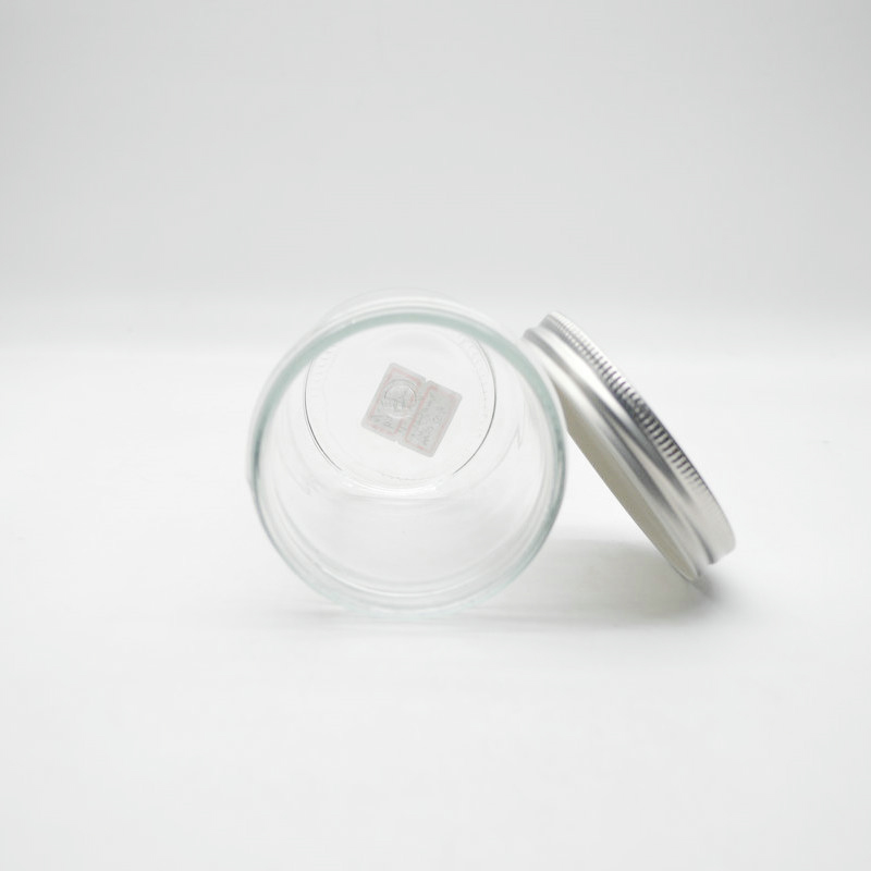 230ml Round Clear Honey/Hot Sauce/Jam / Coffee beans Glass Jar with Golden Cover