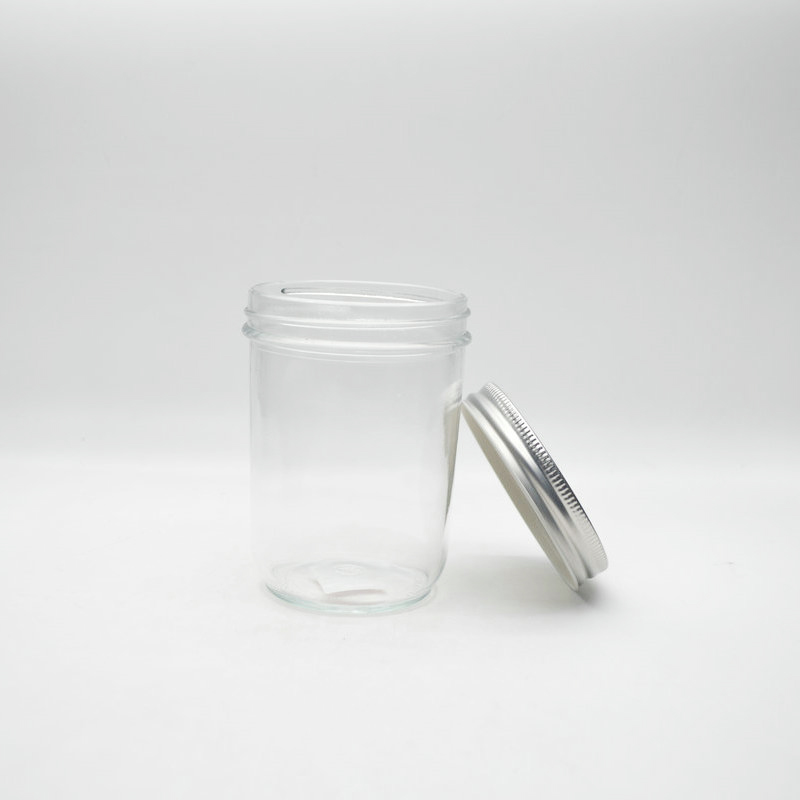 230ml Round Clear Honey/Hot Sauce/Jam / Coffee beans Glass Jar with Golden Cover
