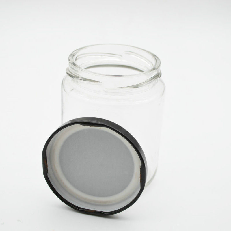 230ml clear round food storage honey glass jars glass candle jars