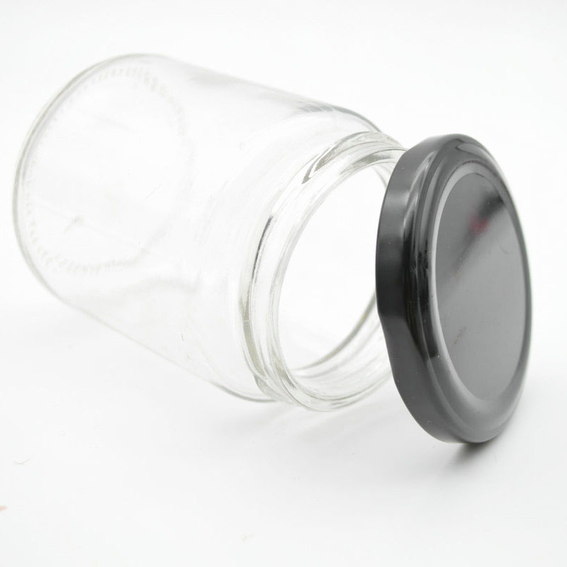 230ml clear round food storage honey glass jars glass candle jars