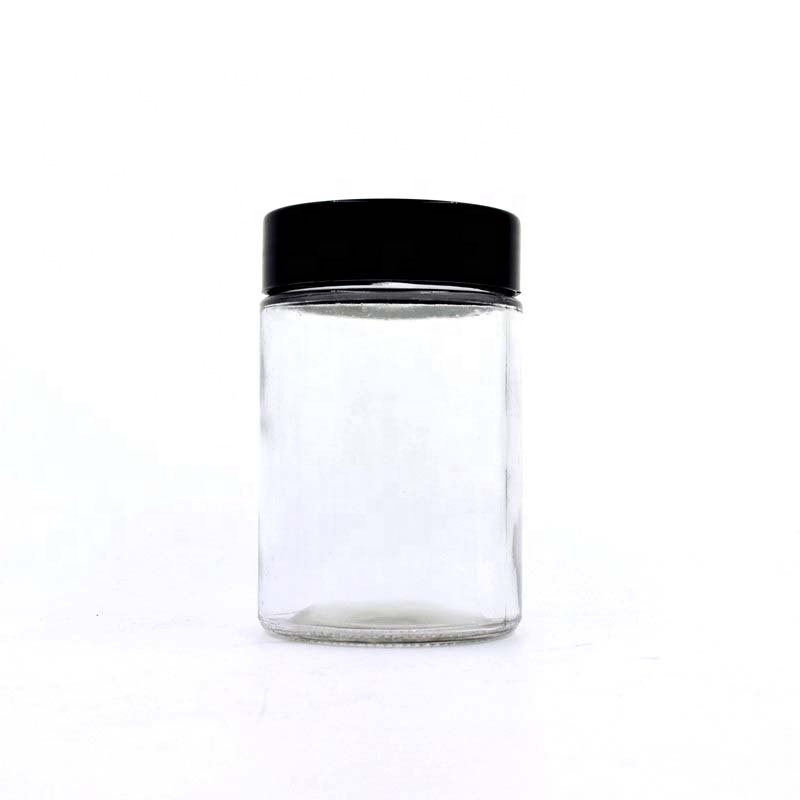 230ml round shape empty wide mouth dispenser glass mason jar canning jars for scented tea with plastic sealed leak proof cap