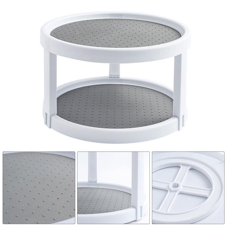 24.8cm Rotatable Spice Box Shelf Storage Box Shelf Kitchen Supplies Corner Spice Bottle Condiment Stand
