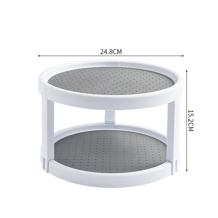 24.8cm Rotatable Spice Box Shelf Storage Box Shelf Kitchen Supplies Corner Spice Bottle Condiment Stand