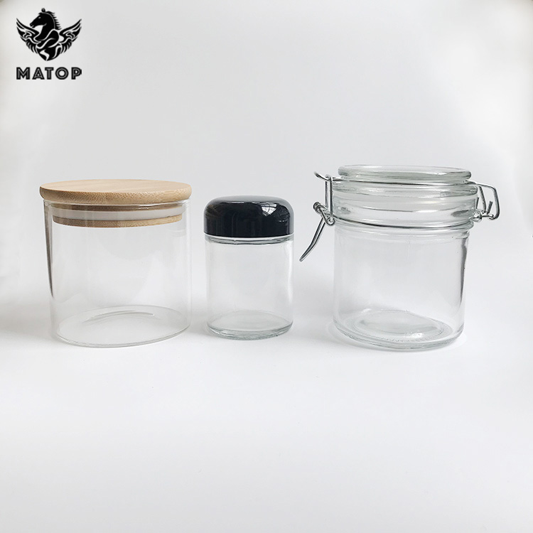 240ml 8oz child resistant cap Glass Jars for Jam Ergo Food Jar