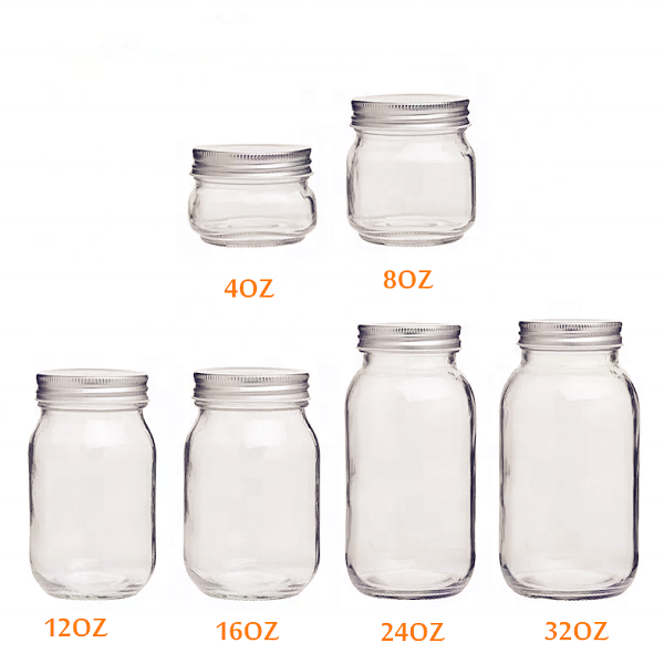 24OZ 32OZ Wide Mouth Glass Jar Sale in Bluk for Coffee Storage