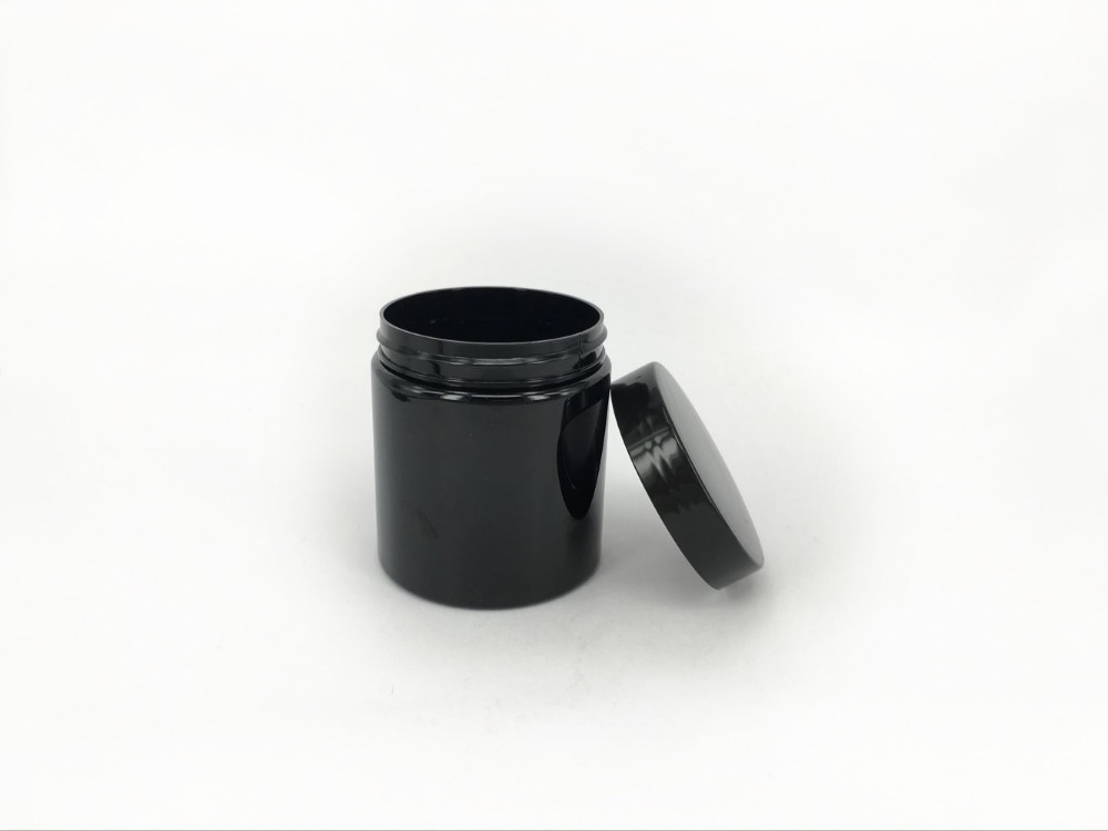 25 Ounce Black Food Grade Supplement Jar