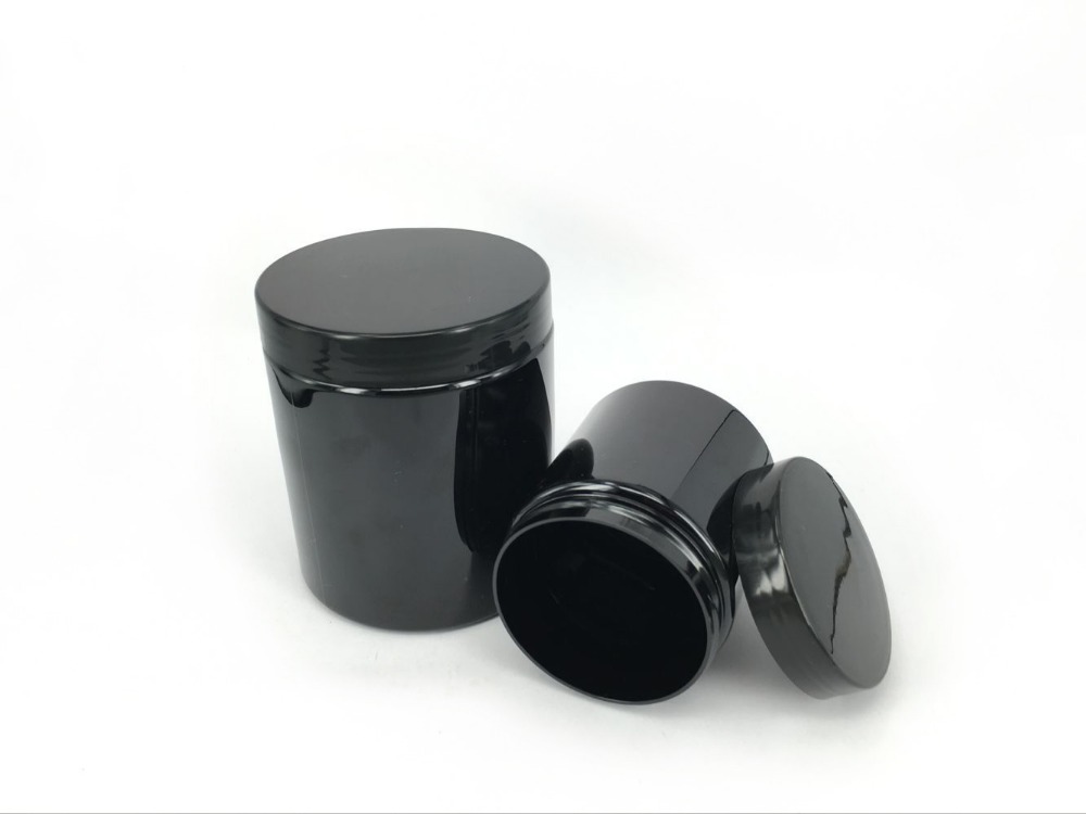 25 Ounce Black Food Grade Supplement Jar