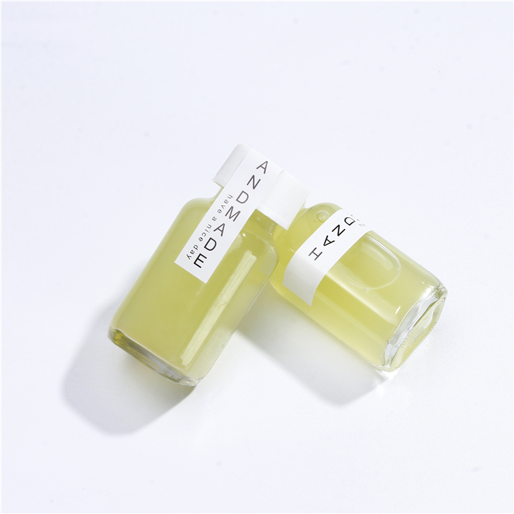 250 ML Factory Price Glass Bottle For Juice Beverage Glass With White Plastic Lids