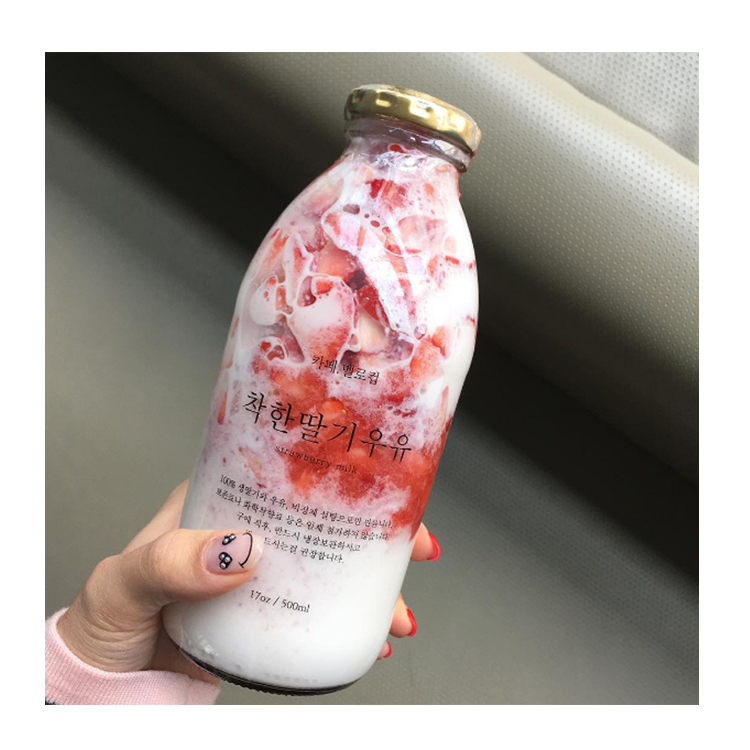 250 Ml 500 Ml Glass Beverage Juice French Square Juice In Pet Bottle With Plastic Aluminium Cap