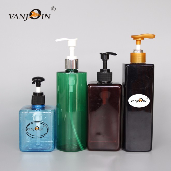 250 ml 300 ml 500 ml 680 ml PET plastic lotion bottles with labels