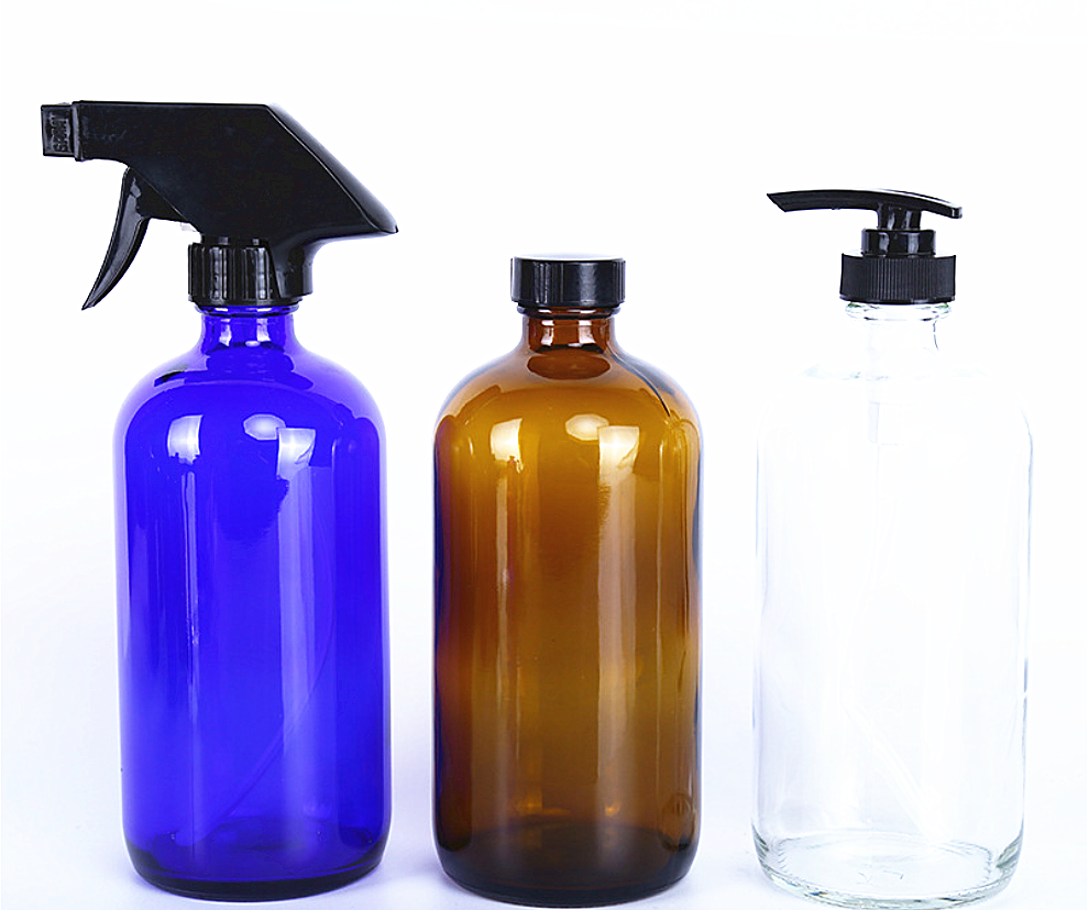 250 ml/500 ml/1000 ml Amber Boston Round Glass Bottle Glass Brown Medicine Bottle