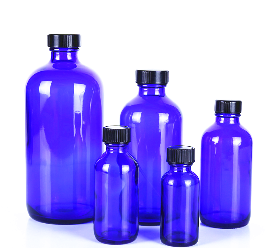 250 ml/500 ml/1000 ml Amber Boston Round Glass Bottle Glass Brown Medicine Bottle