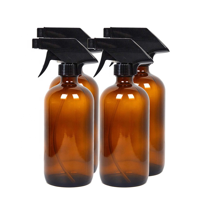 250 ml 500 ml Best selling factory direct supply empty amber glass spray bottles for personal care