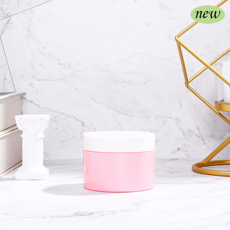 250 ml 500 ml Luxury Plastic Pink Cosmetic Makeup Body Butter Empty Cream Jar