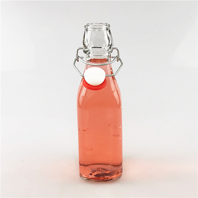 250 ml 500 ml clear wholesale swing top drink glass bottles for kombucha