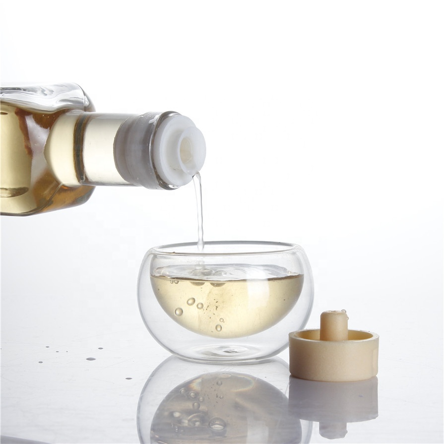 250 ml 500 ml high weight square clear cooking tea tree olive edible oil empty glass bottles