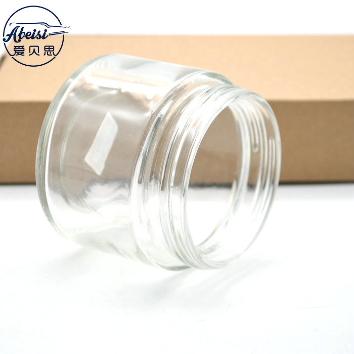 250 ml round glass container child proof weed jar